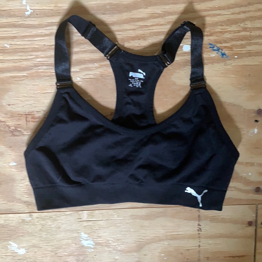 Puma Black Adjustable Sports Bra size S